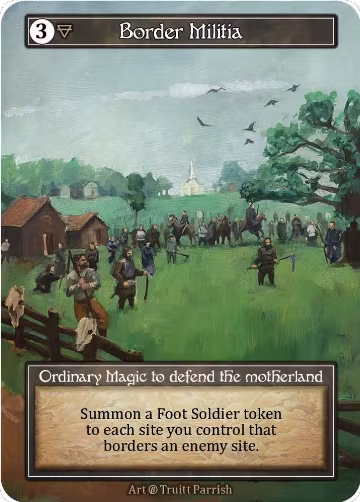 Border Militia (Foil), Beta — Sorcery card price