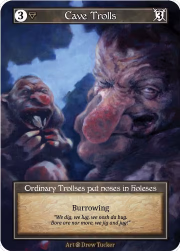 Cave Trolls (Foil), Beta — Sorcery card price