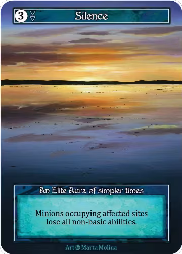 Silence (Foil), Beta — Sorcery card price