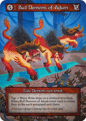 Bull Demons of Adum, Beta — Sorcery card price