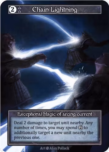 Chain Lightning (Foil), Beta — Sorcery card price