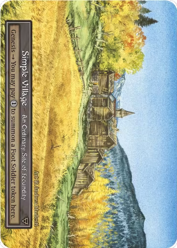 Simple Village (Foil), Beta — Sorcery card price