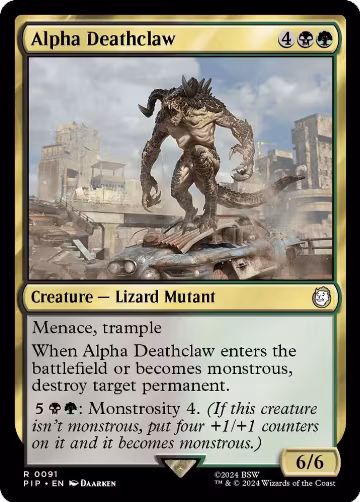 Alpha Deathclaw (91), Universes Beyond: Fallout — Magic card price