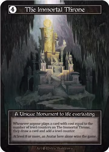 The Immortal Throne (Foil), Beta — Sorcery card price