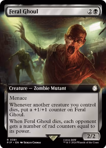 Feral Ghoul (Extended Art) (381), Universes Beyond: Fallout — Magic card price