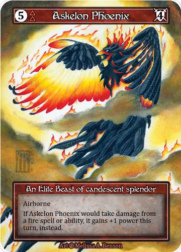 Askelon Phoenix (Foil), Beta — Sorcery card price