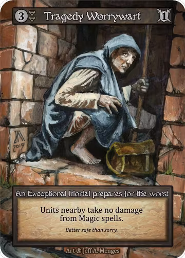 Tragedy Worrywart, Beta — Sorcery card price