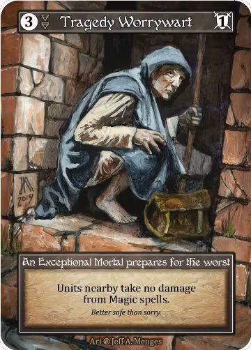 Tragedy Worrywart (Foil), Beta — Sorcery card price