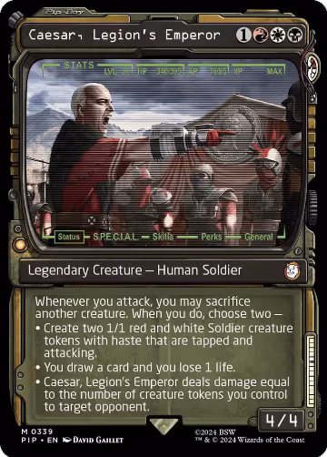 Caesar, Legion's Emperor (Showcase) (339), Universes Beyond: Fallout — Magic card price