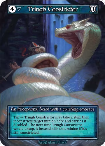 Tringh Constrictor (Foil), Beta — Sorcery card price