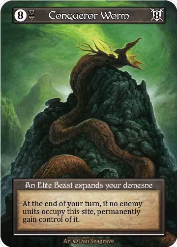 Conqueror Worm (Foil), Beta — Sorcery card price