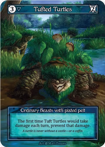 Tufted Turtles (Foil), Beta — Sorcery card price