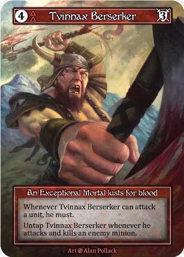 Tvinnax Berserker (Foil), Beta — Sorcery card price
