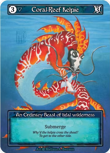 Coral-Reef Kelpie (Foil), Beta — Sorcery card price