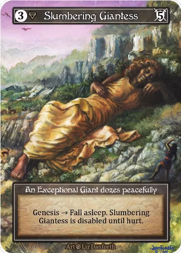 Slumbering Giantess (Foil), Beta — Sorcery card price