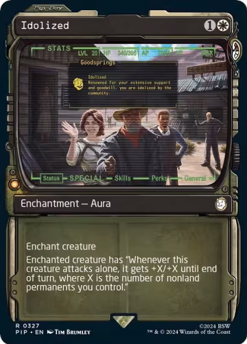 Idolized (Showcase) (327), Universes Beyond: Fallout — Magic card price