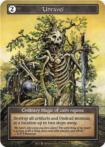 Unravel (Foil), Beta — Sorcery card price