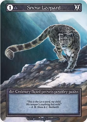 Snow Leopard (Foil), Beta — Sorcery card price