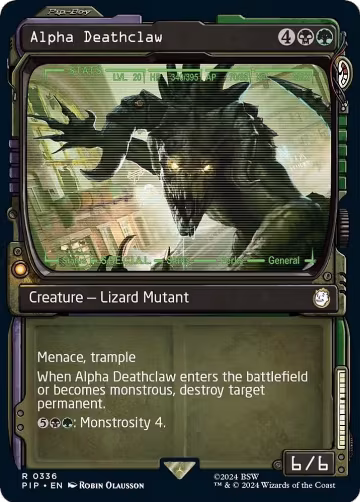 Alpha Deathclaw (Showcase) (336), Universes Beyond: Fallout — Magic card price