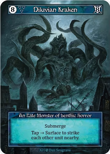 Diluvian Kraken (Foil), Beta — Sorcery card price