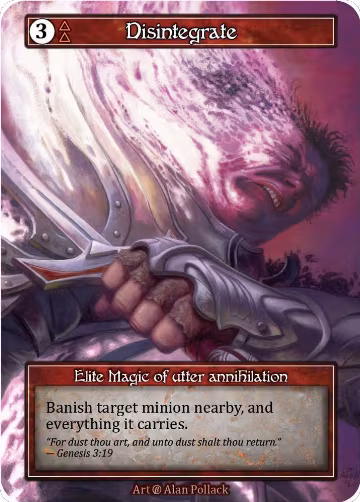 Disintegrate (Foil), Beta — Sorcery card price