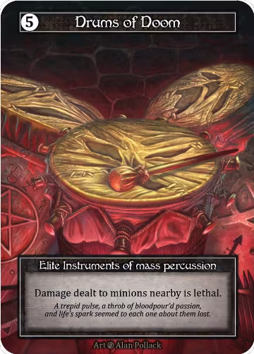 Drums of Doom (Foil), Beta — Sorcery card price