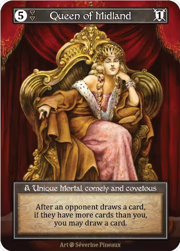 Queen of Midland (Foil), Beta — Sorcery card price