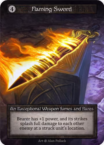 Flaming Sword, Beta — Sorcery card price