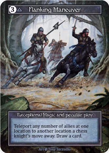 Flanking Maneuver (Foil), Beta — Sorcery card price
