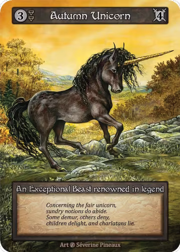 Autumn Unicorn, Beta — Sorcery card price