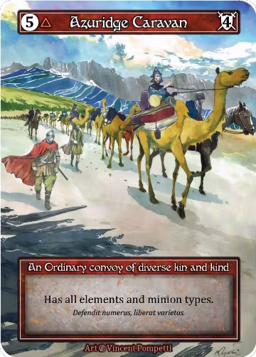 Azuridge Caravan (Foil), Beta — Sorcery card price
