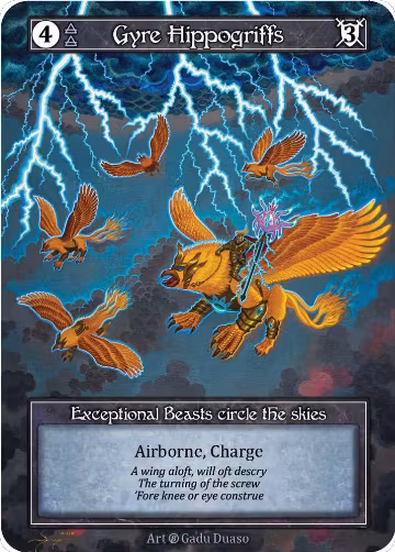 Gyre Hippogriffs (Foil), Beta — Sorcery card price