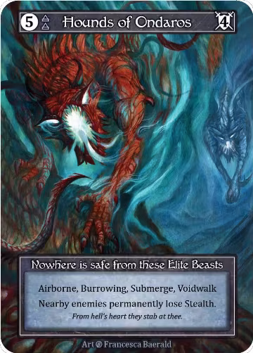 Hounds of Ondaros (Foil), Beta — Sorcery card price