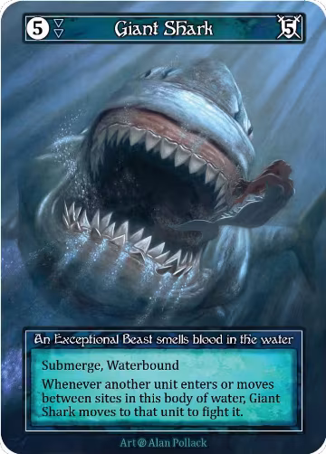 Giant Shark (Foil), Beta — Sorcery card price