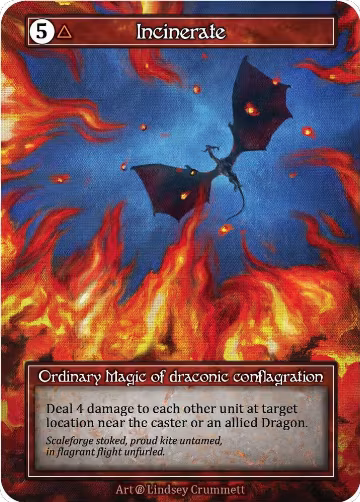 Incinerate (Foil), Beta — Sorcery card price