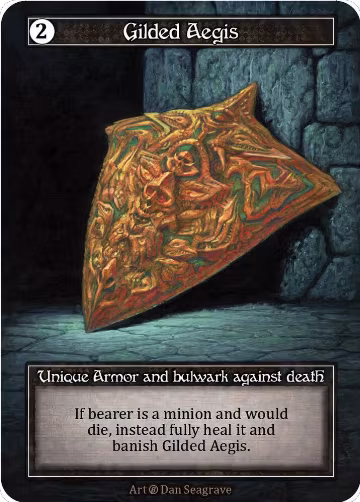 Gilded Aegis (Foil), Beta — Sorcery card price