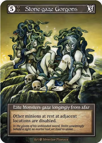 Stone-gaze Gorgons (Foil), Beta — Sorcery card price