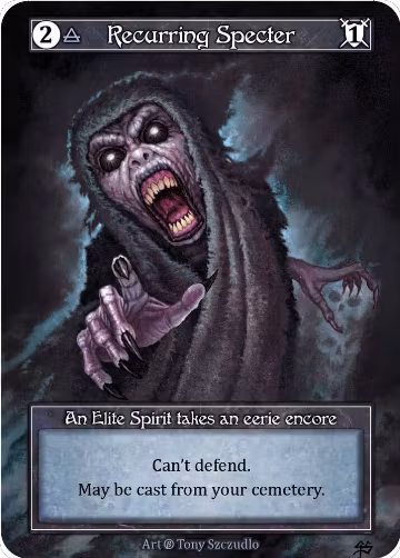 Recurring Specter (Foil), Beta — Sorcery card price