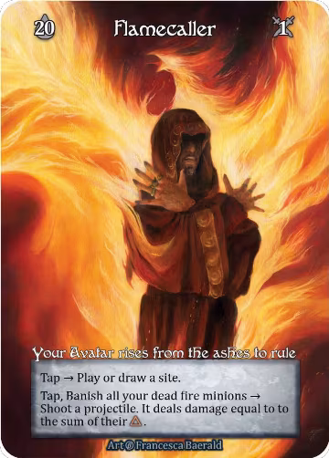 Flamecaller (Foil), Beta — Sorcery card price