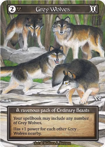 Grey Wolves (Foil), Beta — Sorcery card price
