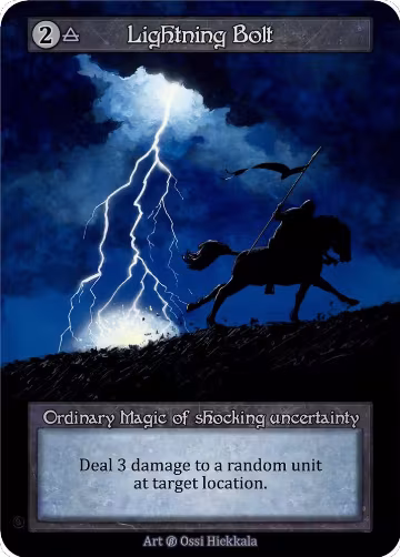 Lightning Bolt, Beta — Sorcery card price