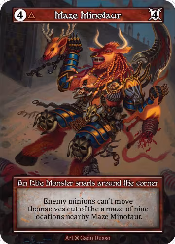Maze Minotaur (Foil), Beta — Sorcery card price