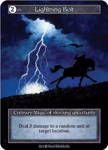 Lightning Bolt (Foil), Beta — Sorcery card price