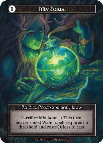 Mix Aqua (Foil), Beta — Sorcery card price