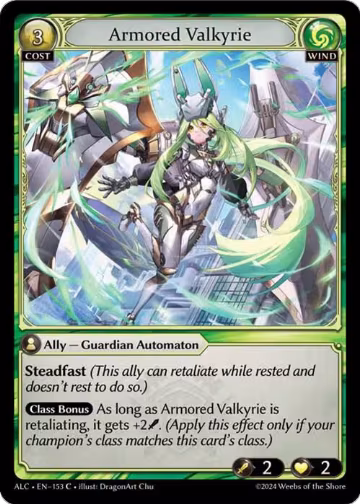 Armored Valkyrie (153), Alchemical Revolution — Grand Archive card price