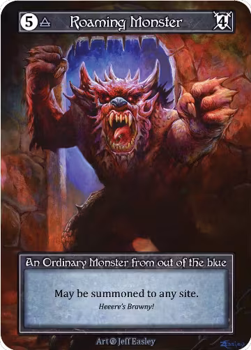 Roaming Monster (Foil), Beta — Sorcery card price
