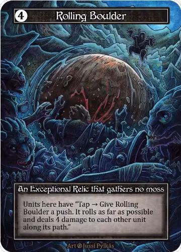 Rolling Boulder (Foil), Beta — Sorcery card price