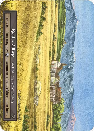 Rustic Village (Foil), Beta — Sorcery card price
