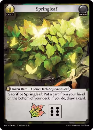 Springleaf (081), Alchemical Revolution — Grand Archive card price