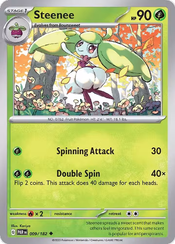 Steenee (009/182), Paradox Rift — Pokémon card price